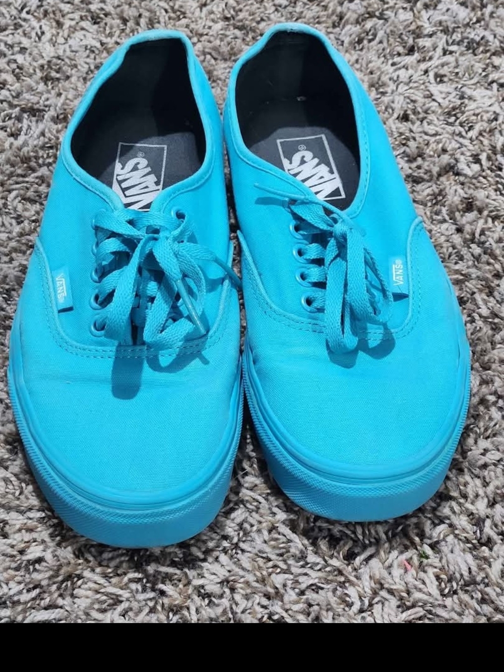 Vans Authentic Low Top Sneakers in Bright Turquoise